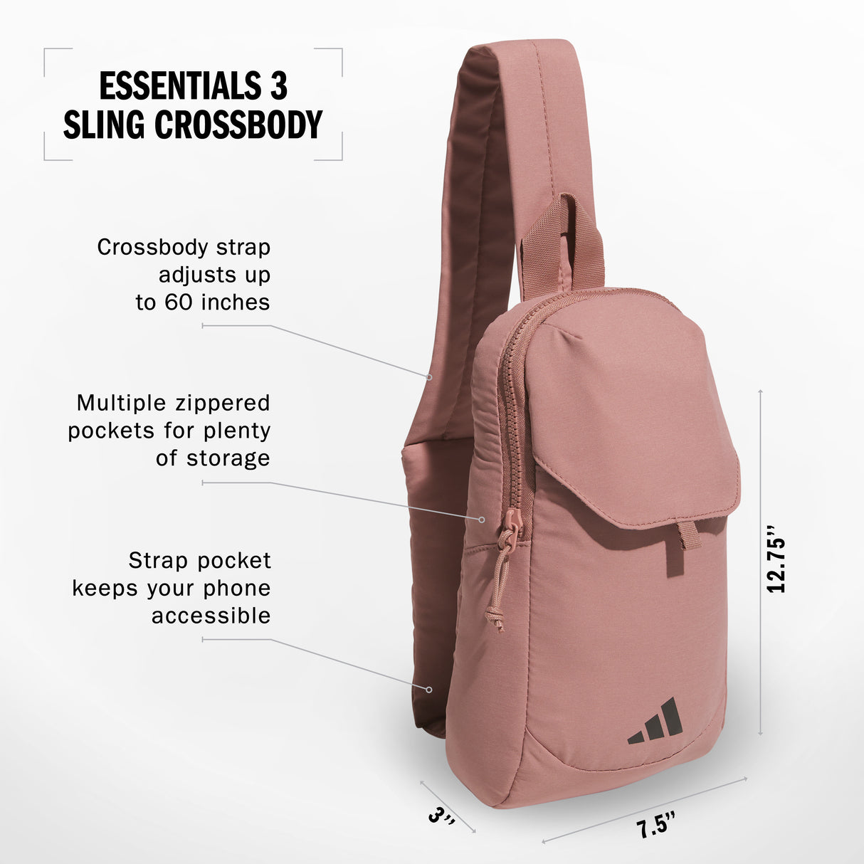 adidas Essentials 3 Sling Unisex Accessories Bags & Backpacks