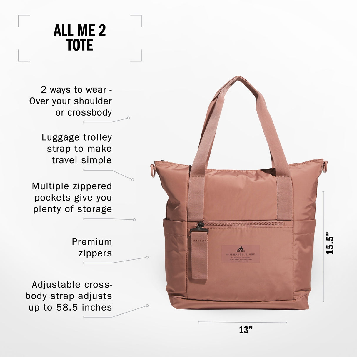 adidas All Me 2 Tote Unisex Accessories Bags & Backpacks