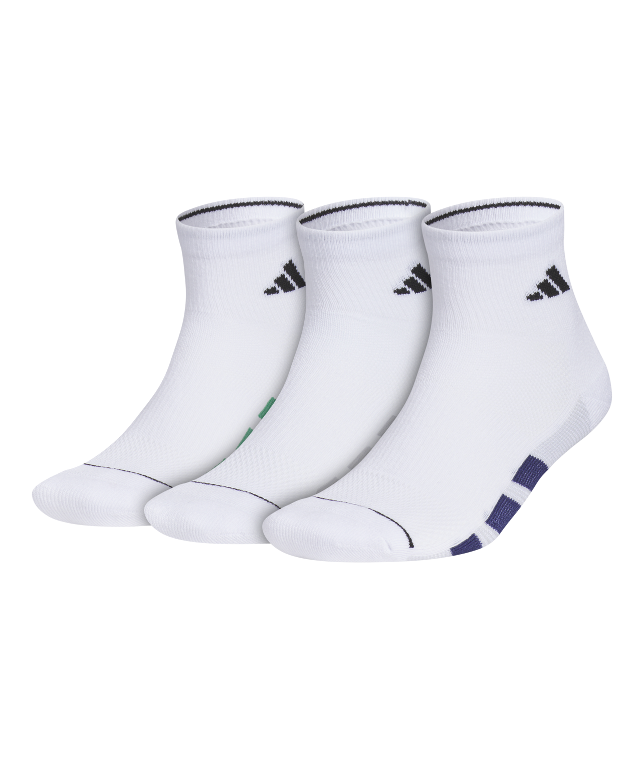 adidas Men's All Day Training 3-Pack Quarter Socks Unisex Accessories Socks