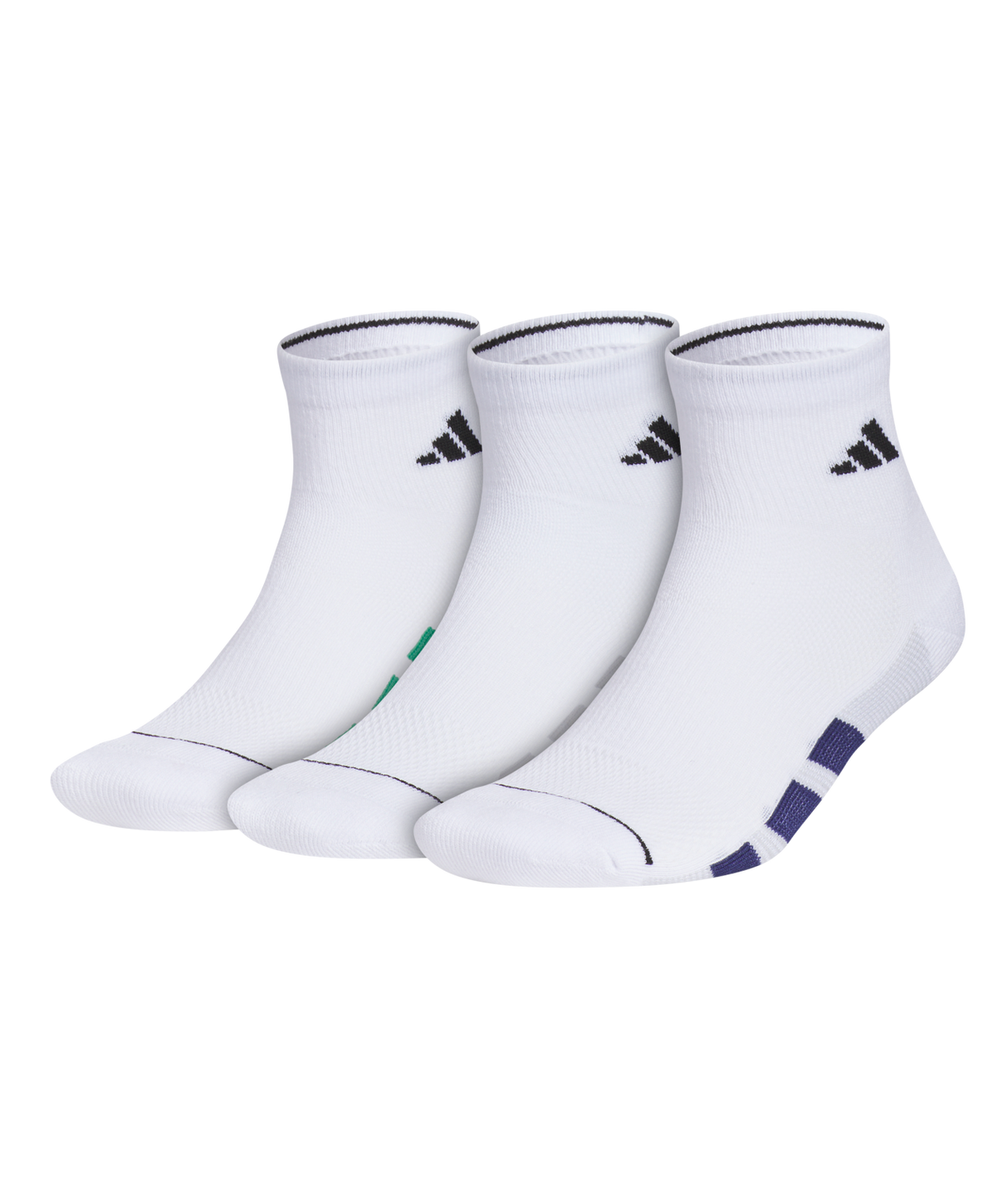 adidas Men's All Day Training 3-Pack Quarter Socks Unisex Accessories Socks