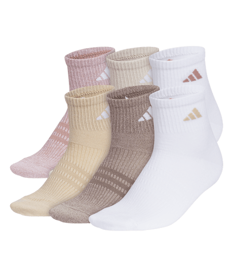 adidas Women's Superlite 3.0 6-Pack Quarter Socks Unisex Accessories Socks