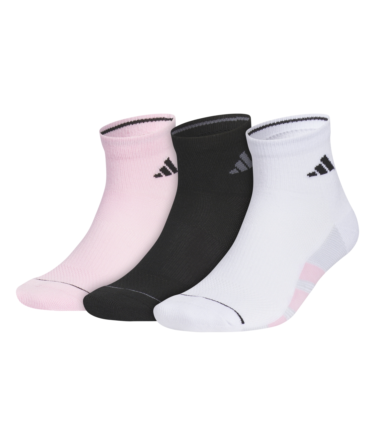 adidas Men's All Day Training 3-Pack Quarter Socks Unisex Accessories Socks