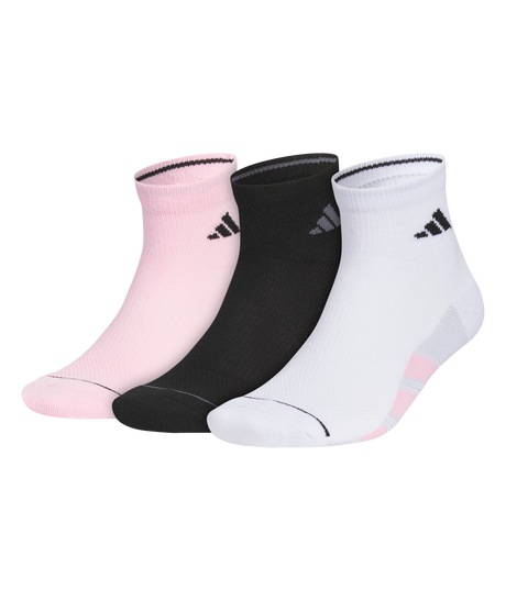 adidas Men's All Day Training 3-Pack Quarter Socks Unisex Accessories Socks