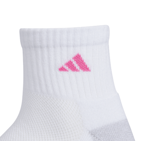 adidas Girls' Athletic Cushioned 6-Pack Quarter Socks Unisex Accessories Socks
