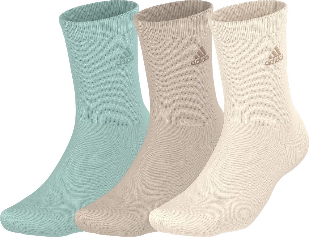 adidas Women's Cushioned Comfort 3-Pack Crew Socks Unisex Accessories Socks