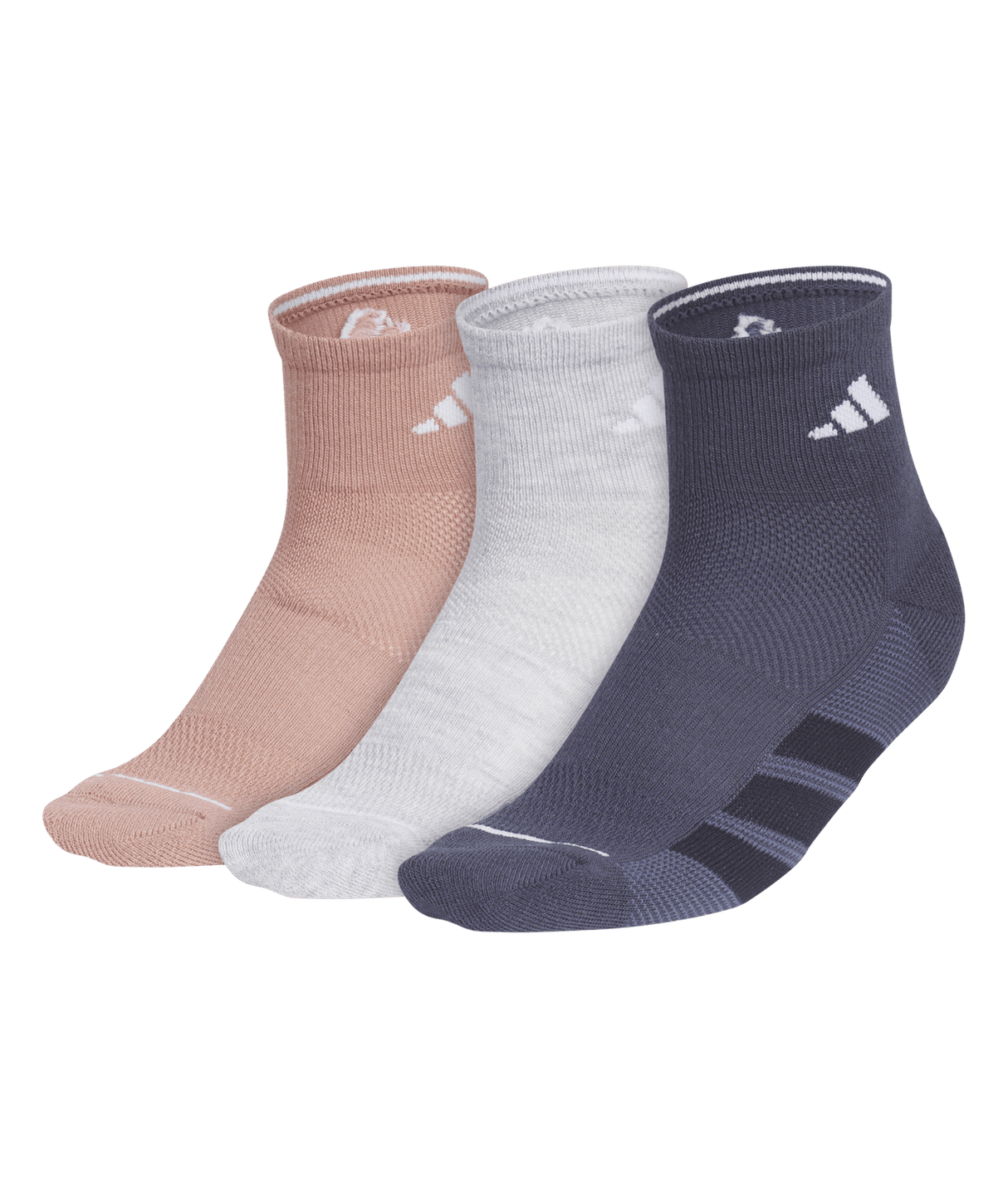 adidas Women's All Day Training 3-Pack Quarter Socks Unisex Accessories Socks