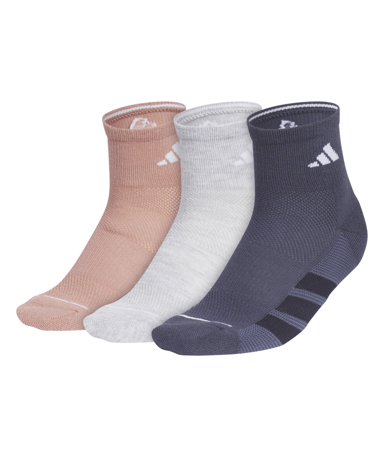 adidas Women's All Day Training 3-Pack Quarter Socks Unisex Accessories Socks