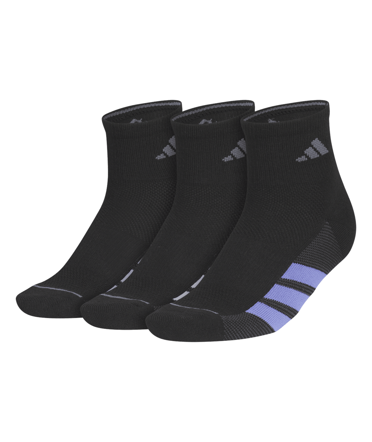 adidas Women's All Day Training 3-Pack Quarter Socks Unisex Accessories Socks