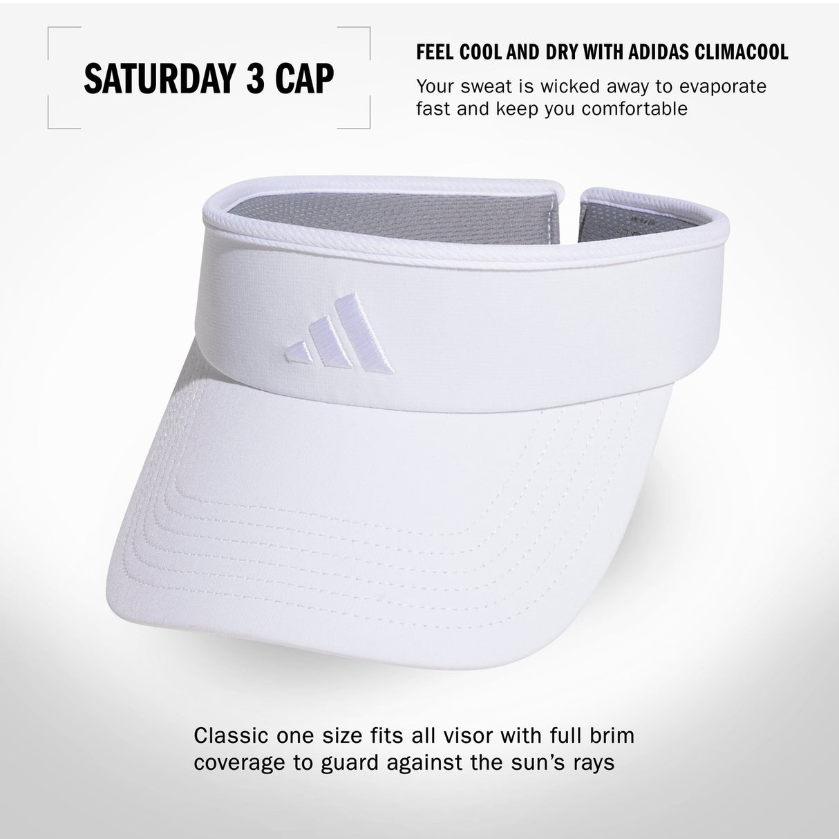 adidas Women's Match 2 Visor Unisex Accessories Hats & Caps