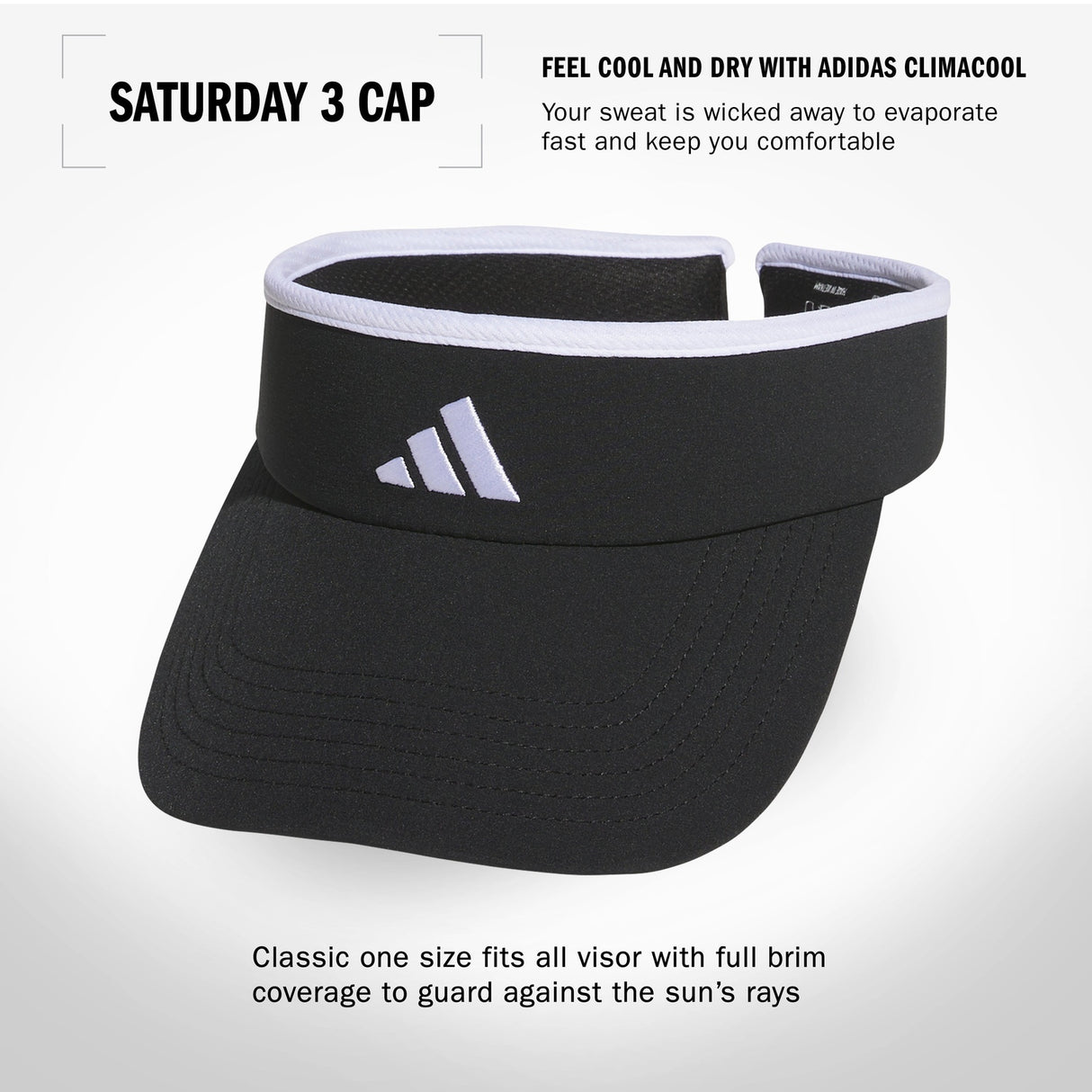 adidas Women's Match 2 Visor Unisex Accessories Hats & Caps