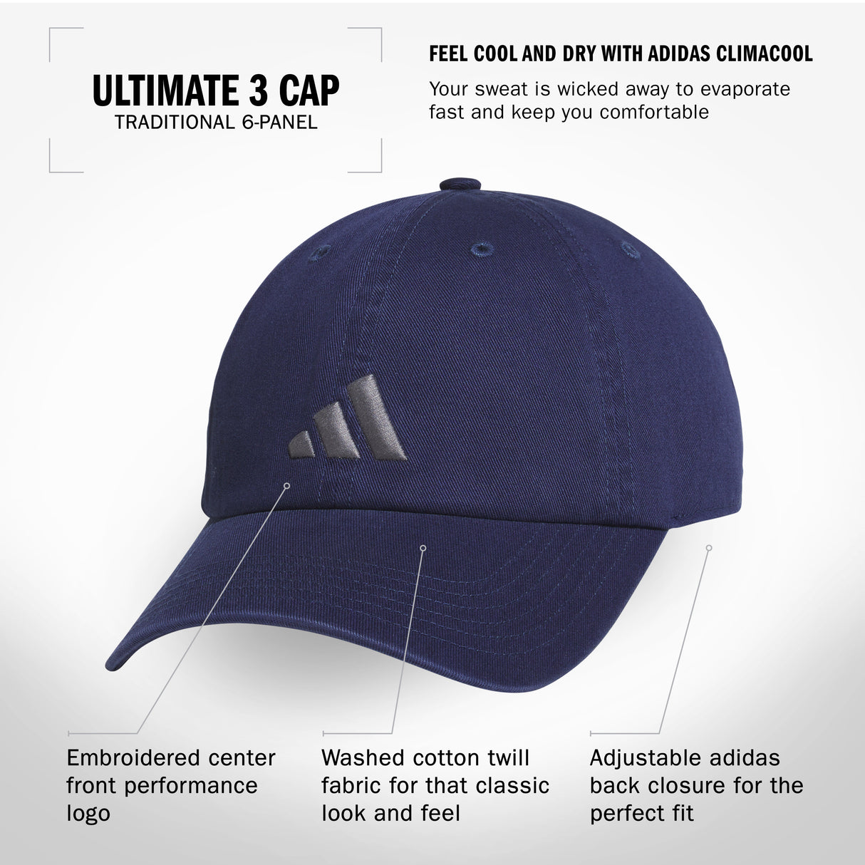 adidas Men's Ultimate 3 Cap-2