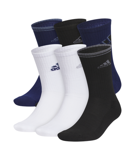 adidas Athletic Cushioned Mixed 2.0 Crew Socks 6-Pack Unisex Accessories Socks