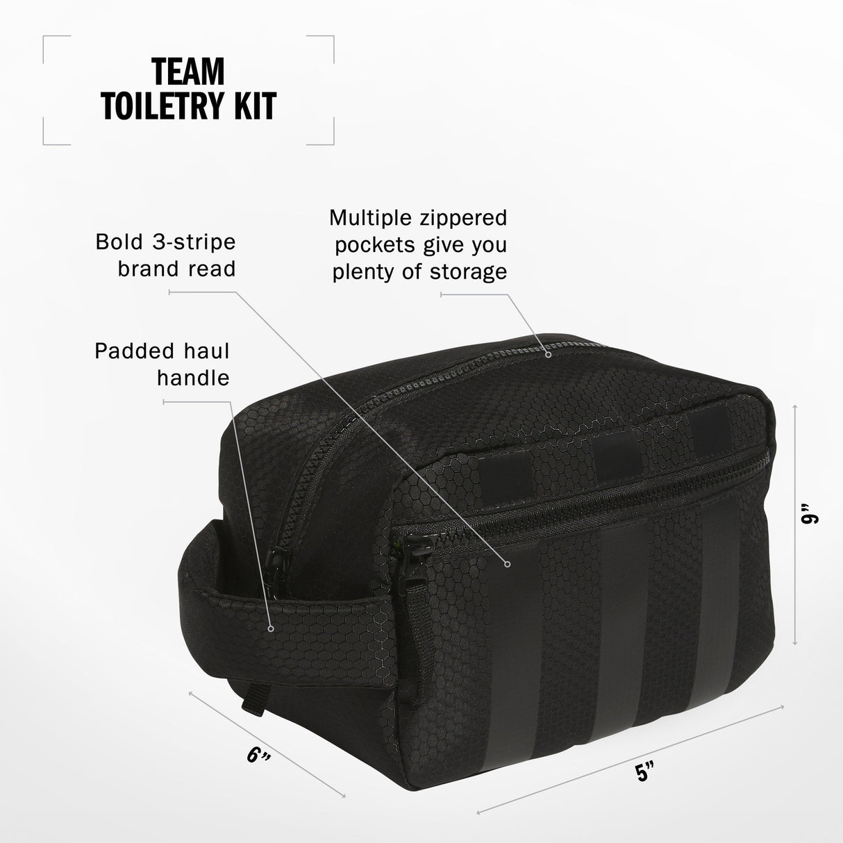 adidas Team Toiletry Kit Unisex Accessories Bags & Backpacks