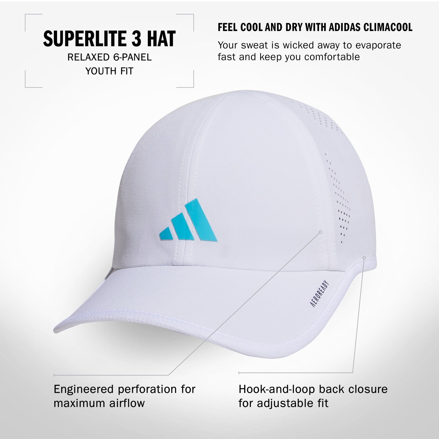 adidas Youth Superlite 3 Hat Unisex Accessories Hats & Caps