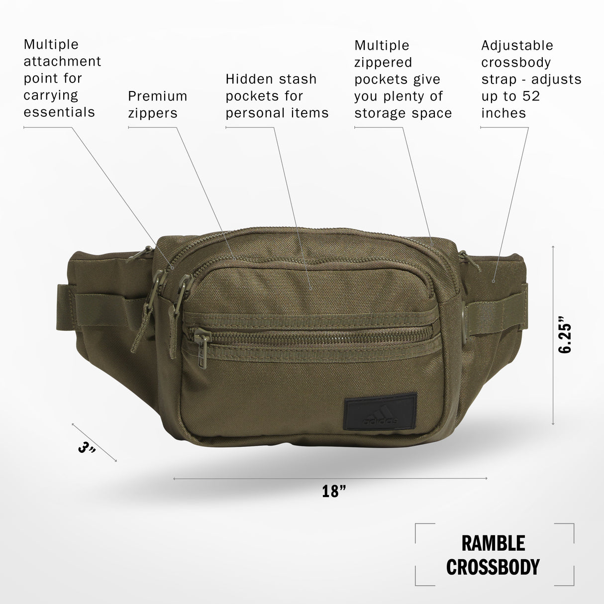 adidas Ramble Crossbody Unisex Accessories Bags & Backpacks