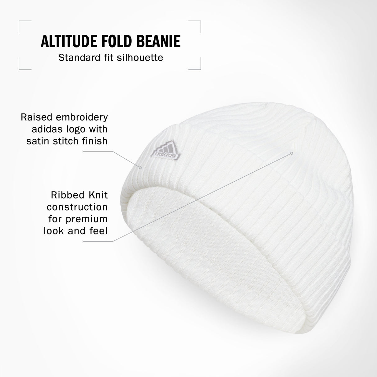 adidas Women's Altitude Fold Beanie Unisex Accessories Hats & Caps