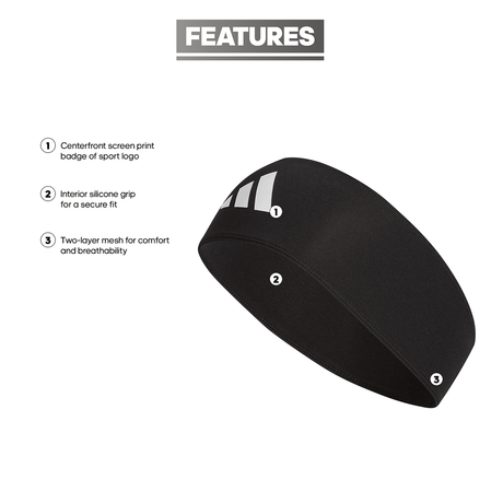 adidas Alphaskin Wide Headband Unisex Accessories Hats & Caps
