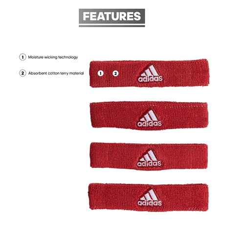 adidas Interval 3/4-inch Bicep Band Unisex Accessories Hats & Caps