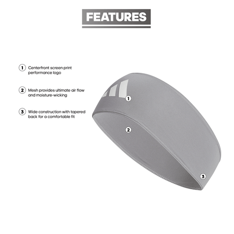 adidas Alphaskin Wide Headband Unisex Accessories Hats & Caps