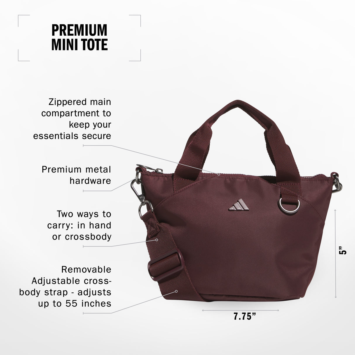 adidas Premium Mini Tote Unisex Accessories Bags & Backpacks