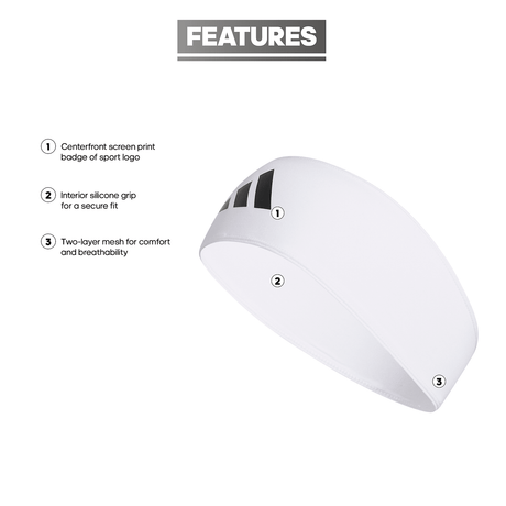 adidas Alphaskin Wide Headband Unisex Accessories Hats & Caps