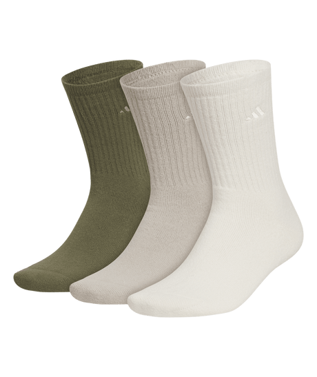 adidas Men's Cushioned Comfort 3-Pack Crew Socks Unisex Accessories Socks