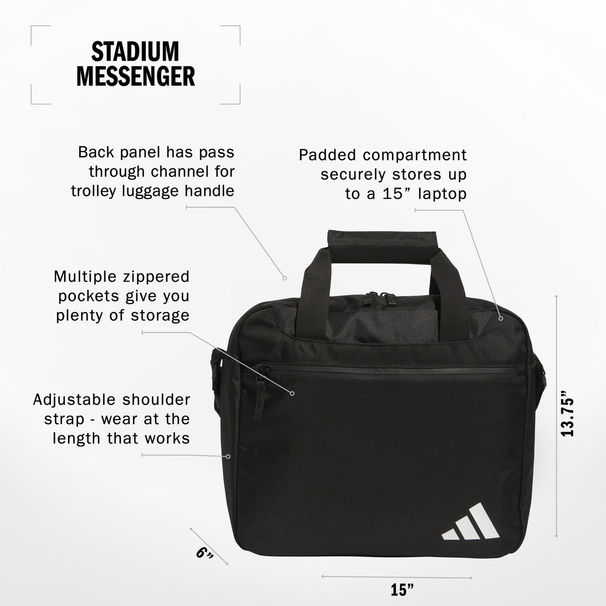 adidas Stadium Messenger Unisex Accessories Bags & Backpacks