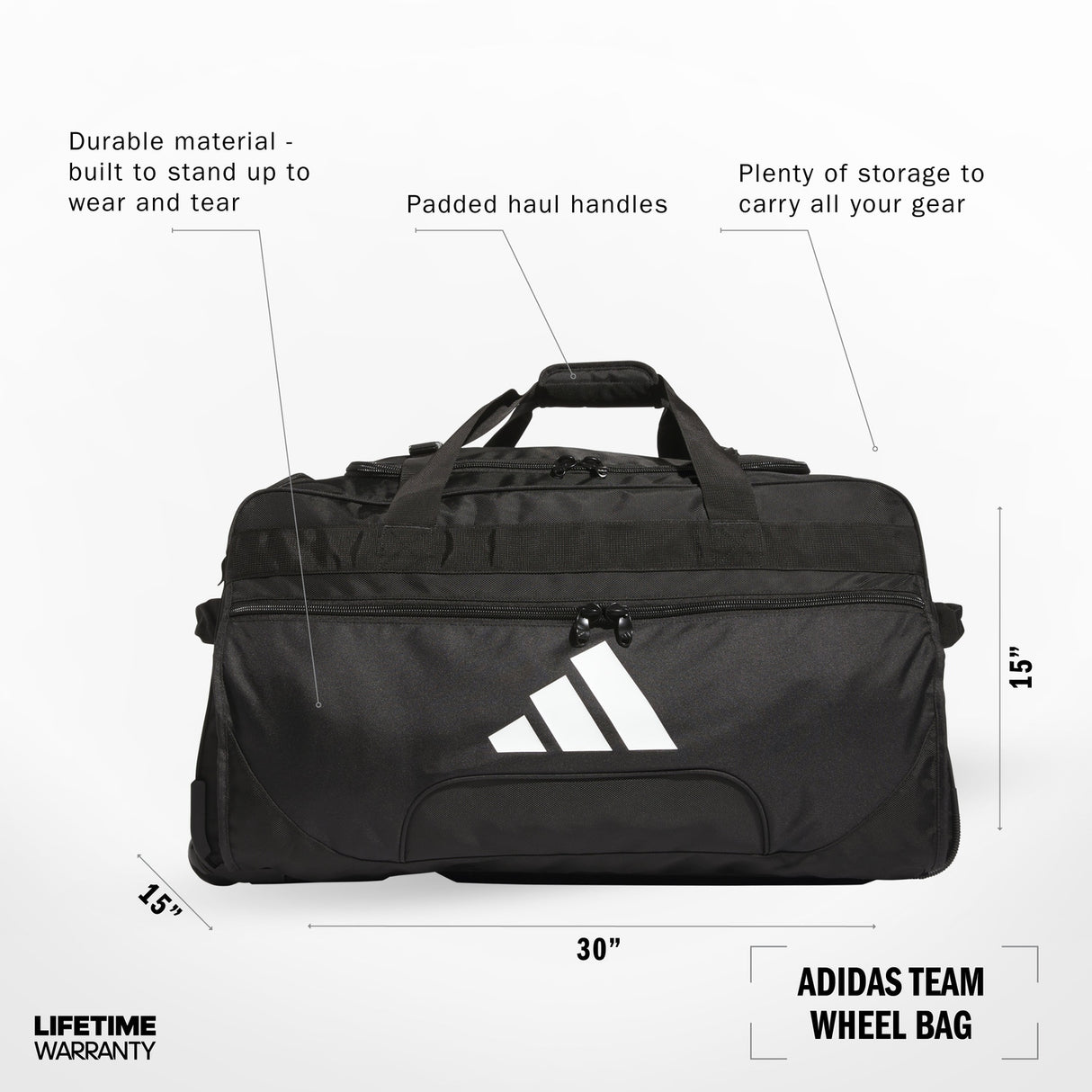 adidas Team Wheel Bag Unisex Accessories Bags & Backpacks