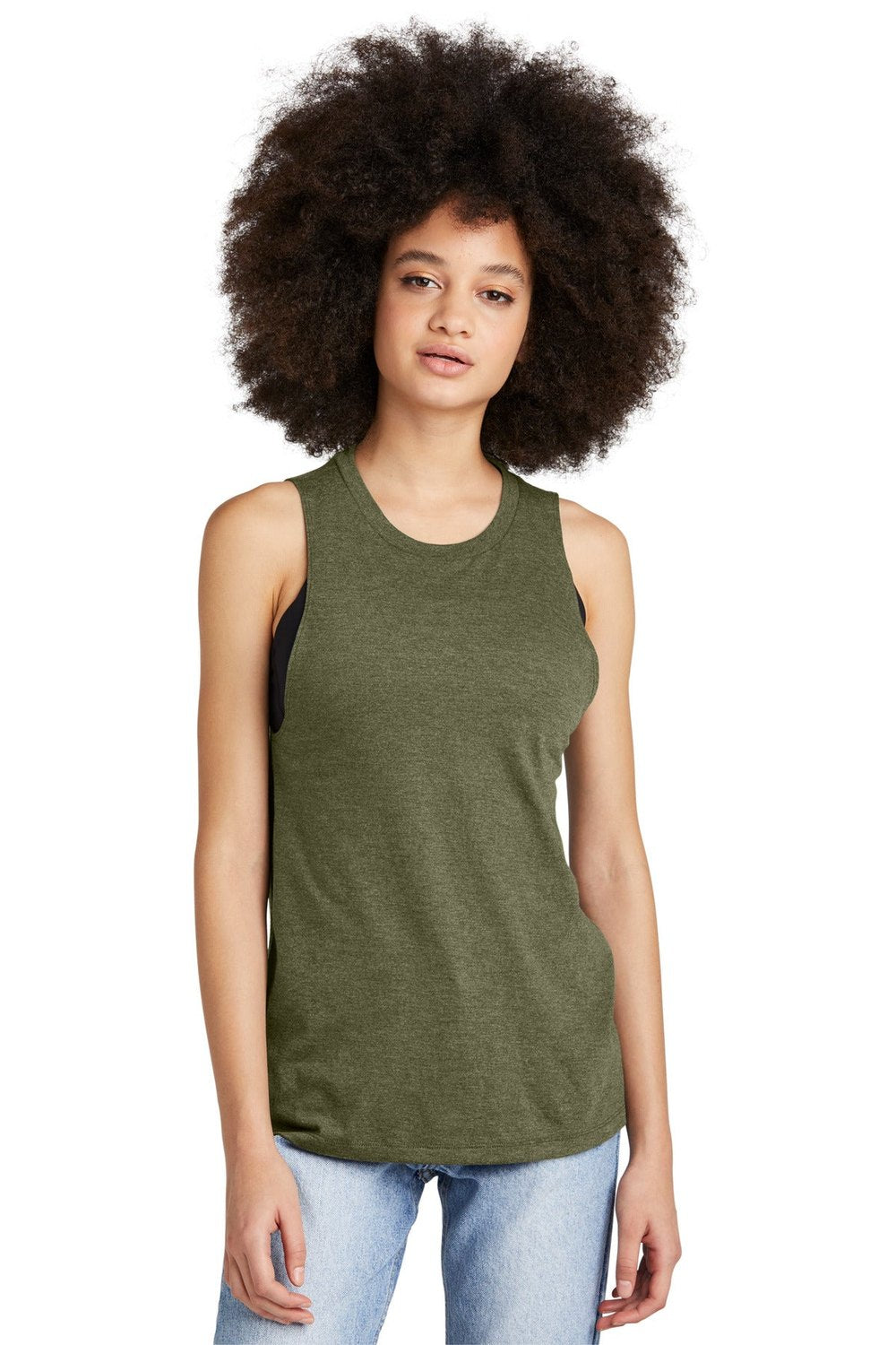 District Women's Perfect Tri Muscle Tank DT153 Womens Apparel Shirts & Tops