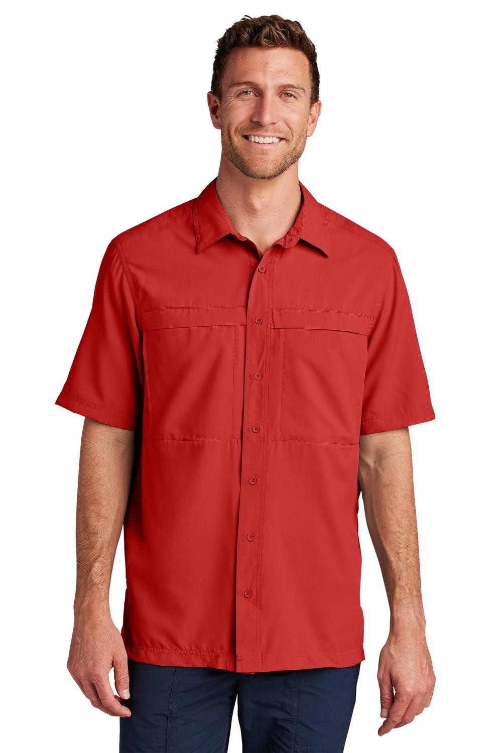 Port Authority Men's Short Sleeve UV Daybreak Shirt W961 Mens Apparel Shirts & Tops