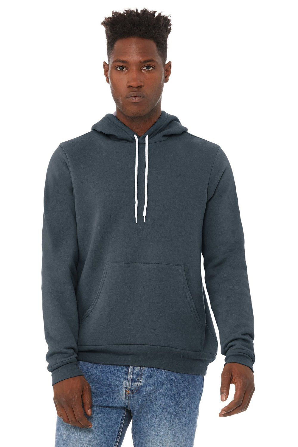 BELLA + CANVAS Unisex Sponge Fleece Pullover Hoodie BC3719 Mens Apparel Sweatshirts & Fleece