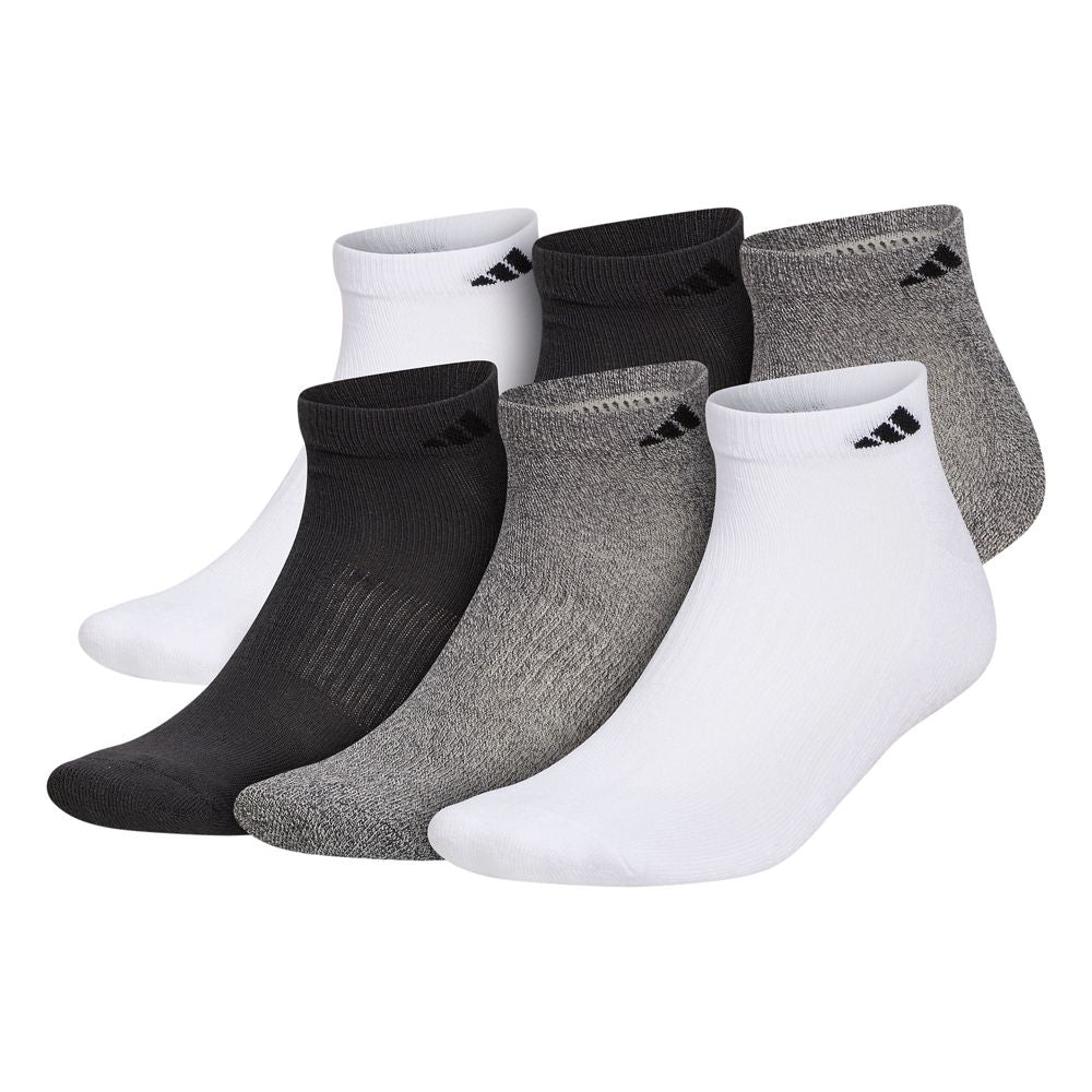 adidas Men's Athletic Cushioned Low Cut Socks 6-Pack Unisex Accessories Socks