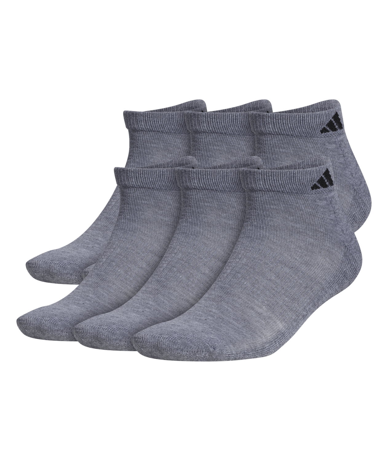 adidas Men's Athletic Cushioned Low Cut Socks 6-Pack Unisex Accessories Socks