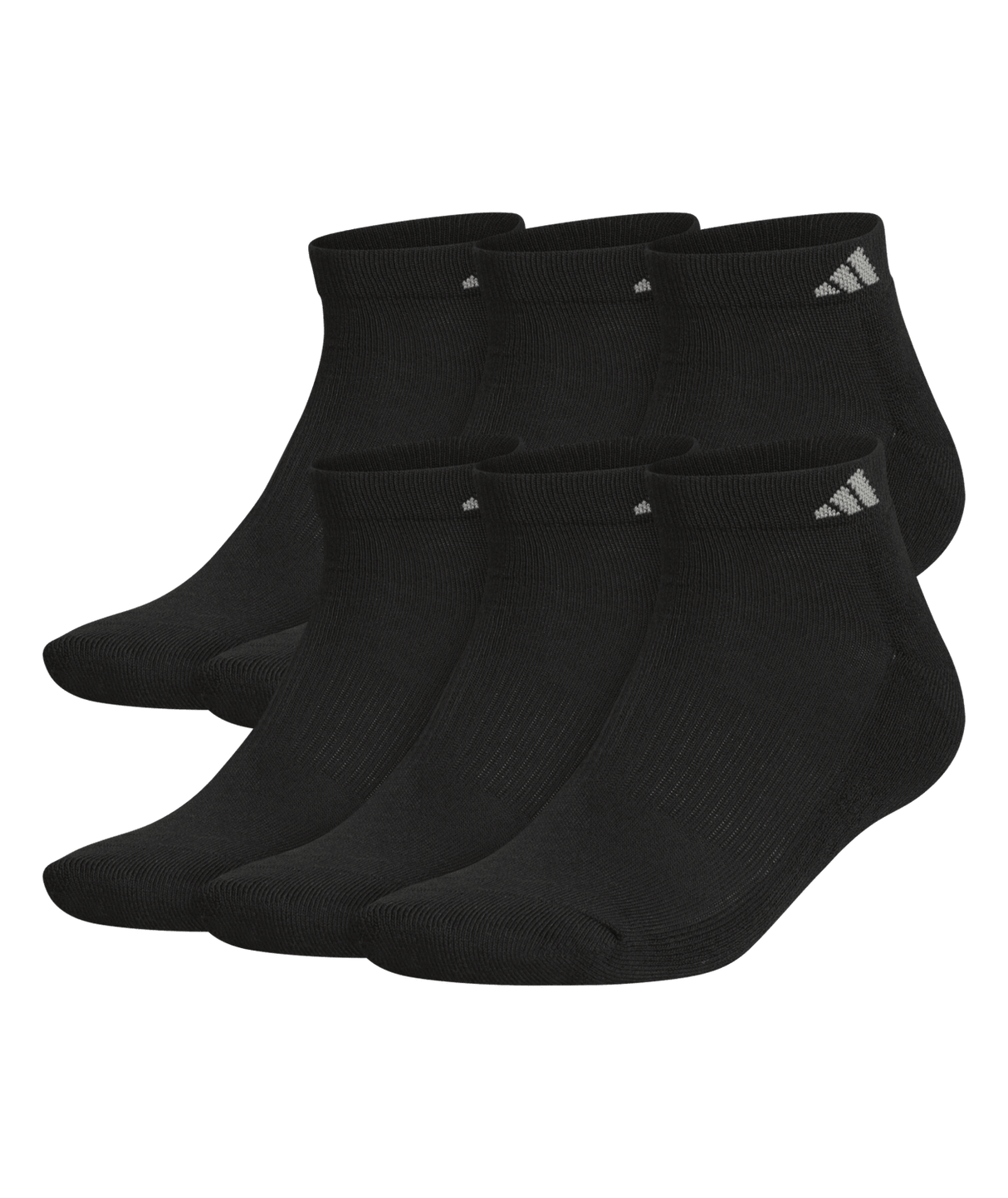 adidas Men's Athletic Cushioned Low Cut Socks 6-Pack Unisex Accessories Socks