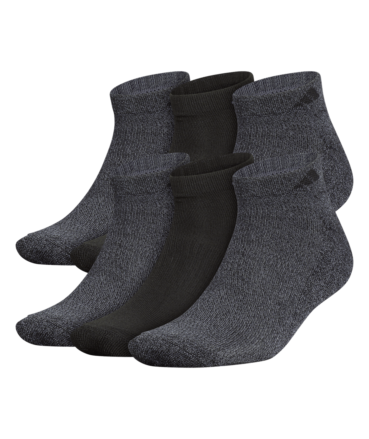 adidas Men's Athletic Cushioned Low Cut Socks 6-Pack Unisex Accessories Socks