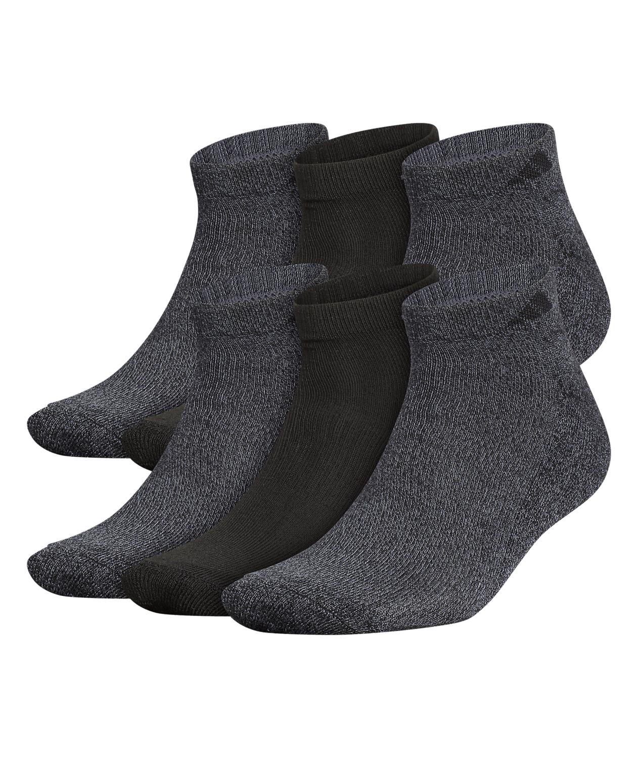adidas Men's Athletic Cushioned Low Cut Socks 6-Pack Unisex Accessories Socks