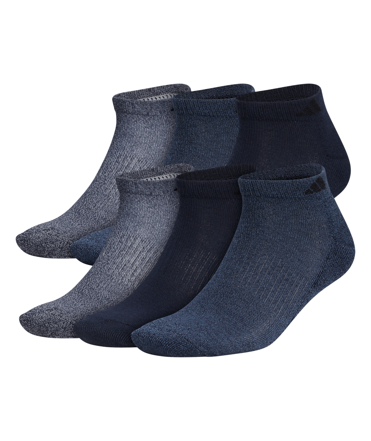 adidas Men's Athletic Cushioned Low Cut Socks 6-Pack Unisex Accessories Socks