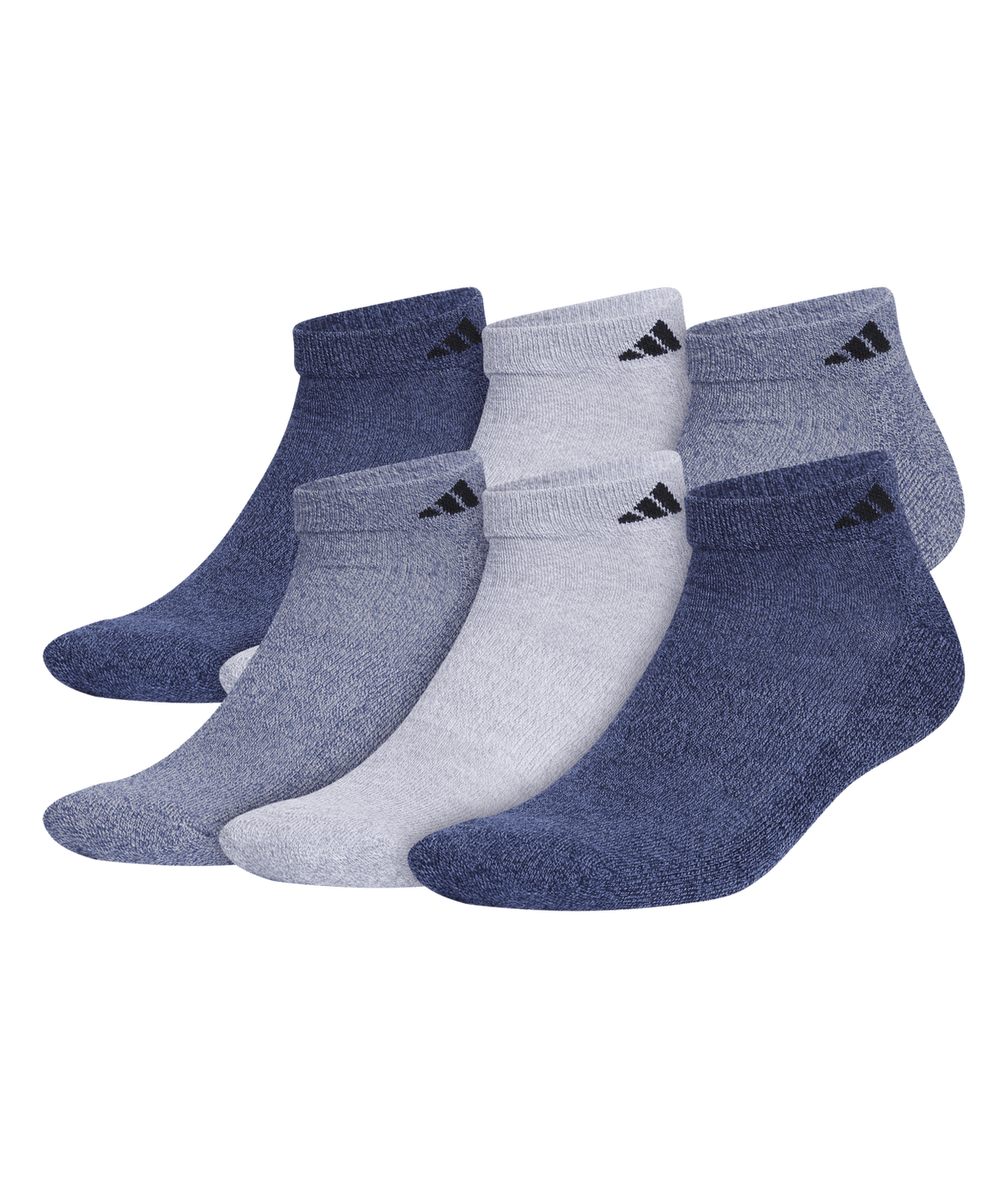adidas Men's Athletic Cushioned Low Cut Socks 6-Pack Unisex Accessories Socks