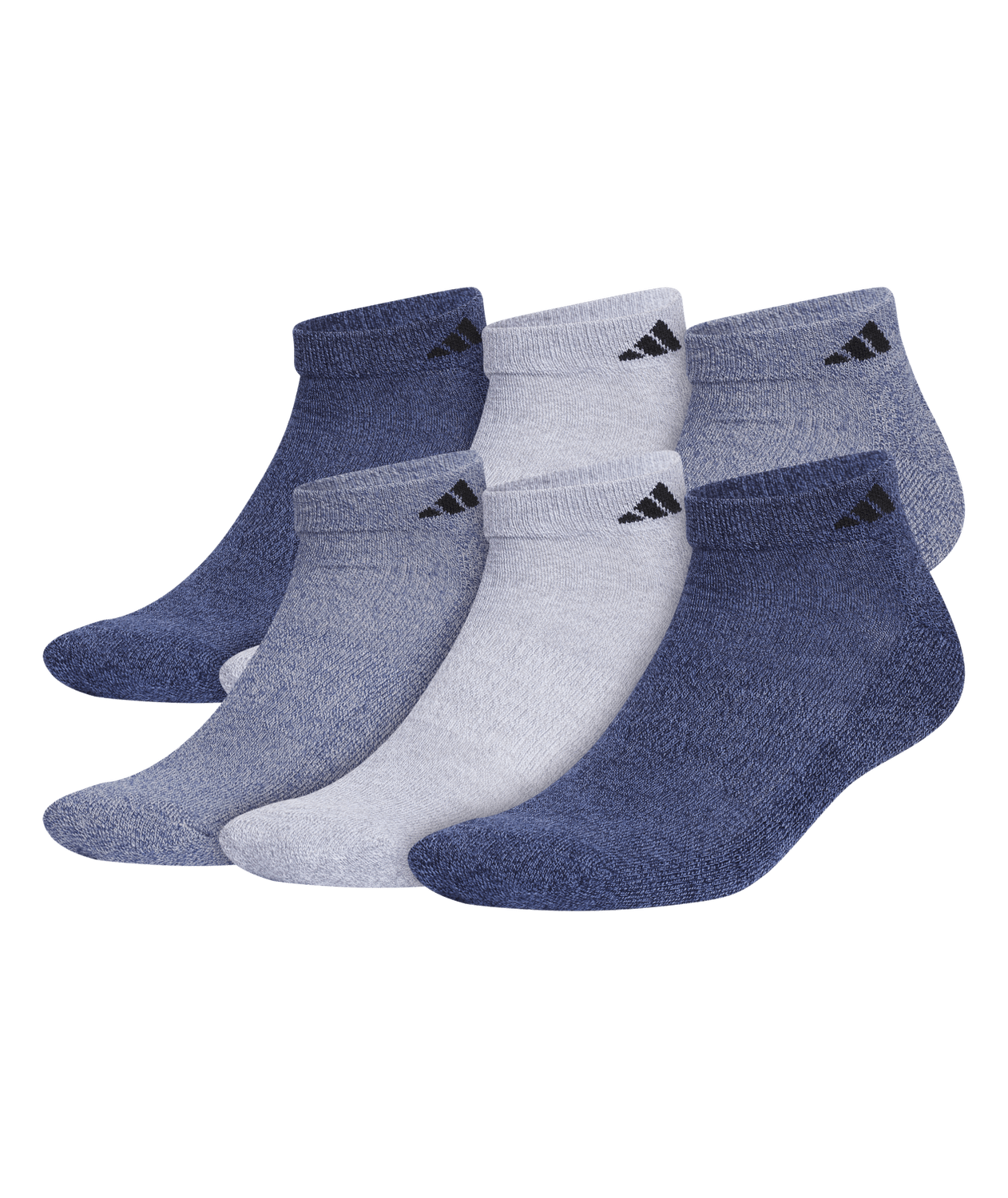 adidas Men's Athletic Cushioned Low Cut Socks 6-Pack Unisex Accessories Socks