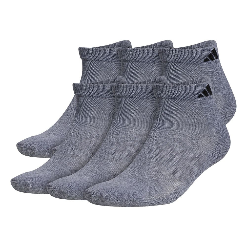 adidas Men's Athletic Cushioned Low Cut Socks 6-Pack Unisex Accessories Socks