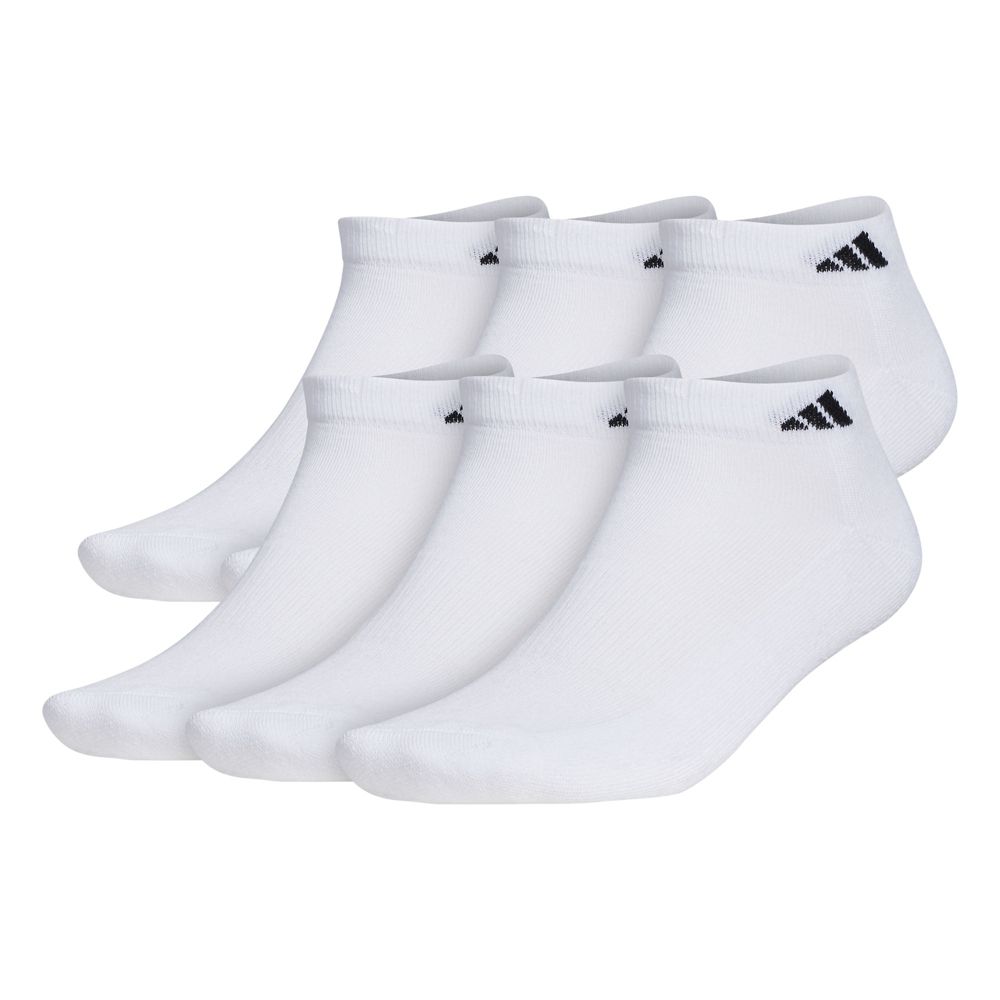 adidas Men's Athletic Cushioned Low Cut Socks (6-Pack)