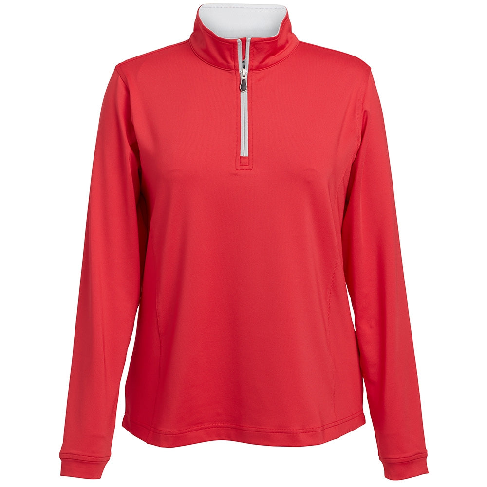 Pebble Beach Women's Smooth Jersey 1/4 Zip Pullover Womens Apparel Sweatshirts & Fleece