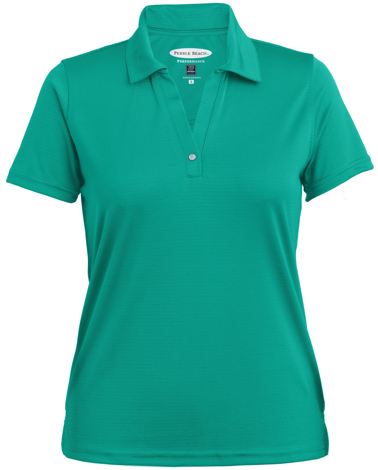 Pebble Beach Women's Horizontal Texture Polo Womens Apparel Shirts & Tops