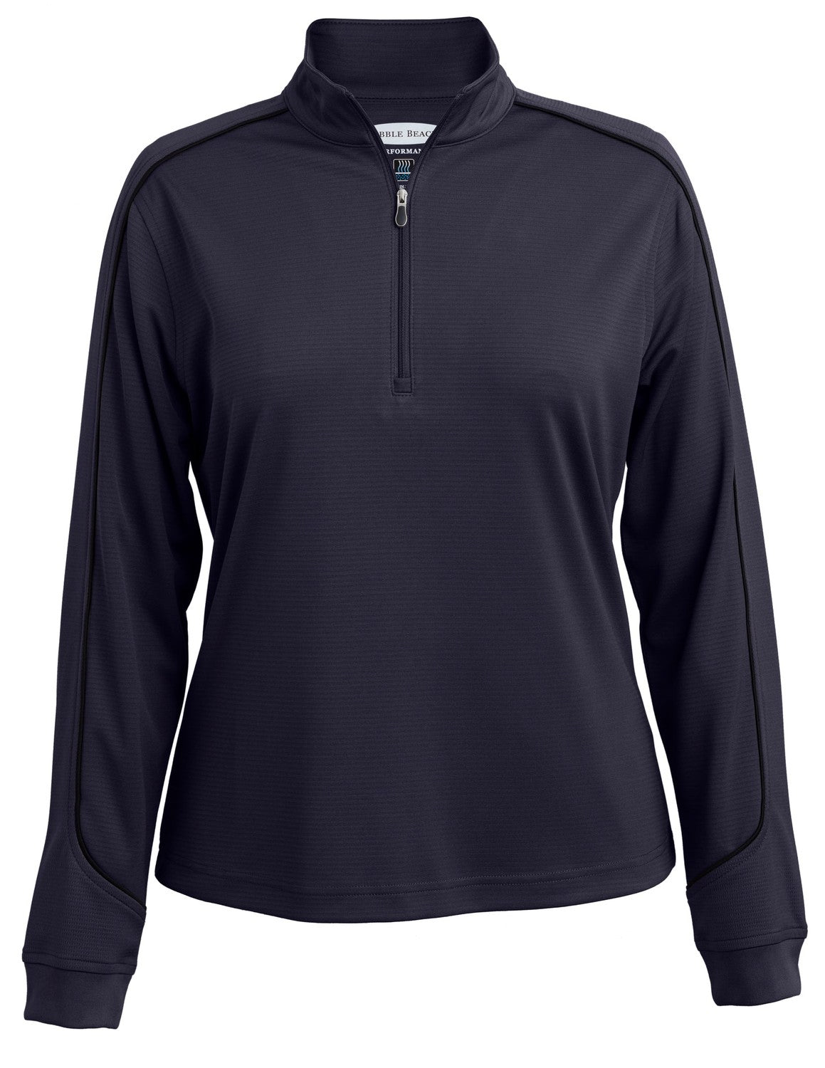Pebble Beach Women's Textured 1/4 Zip Womens Apparel Sweatshirts & Fleece