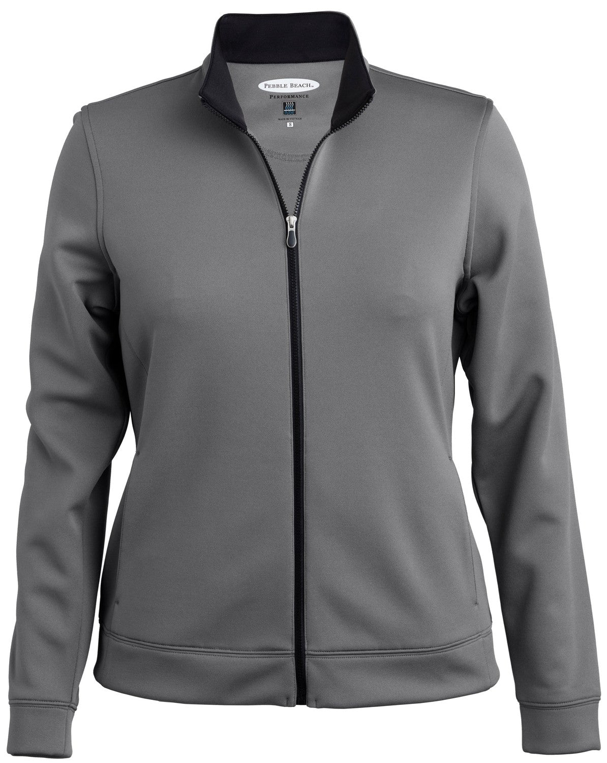 Pebble Beach Women's Full Zip Contrast Zipper Jacket Womens Apparel Jackets & Vests