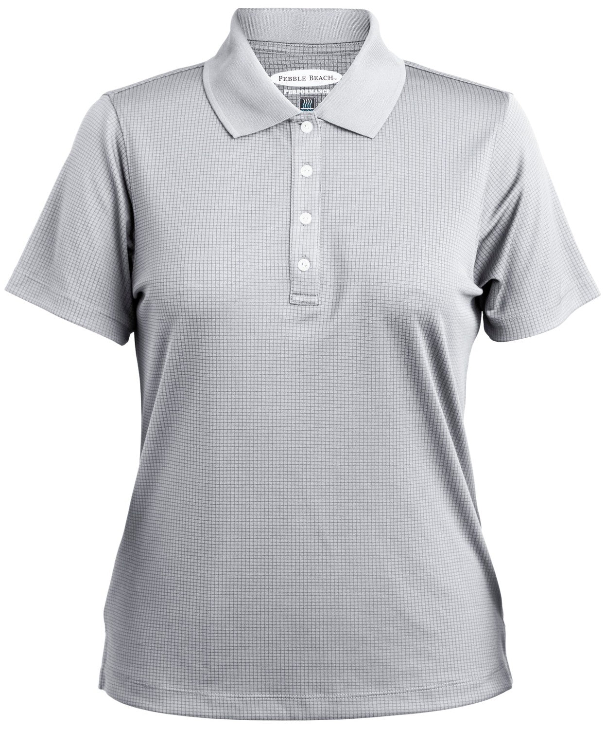 Pebble Beach Women's Grid Texture Polo Womens Apparel Shirts & Tops