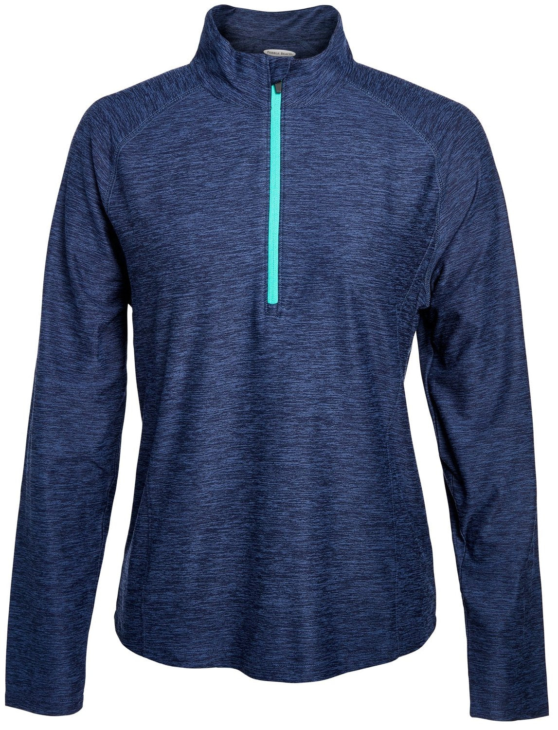 Pebble Beach Women's Marled Jersey 1/4 Zip Tech Womens Apparel Sweatshirts & Fleece