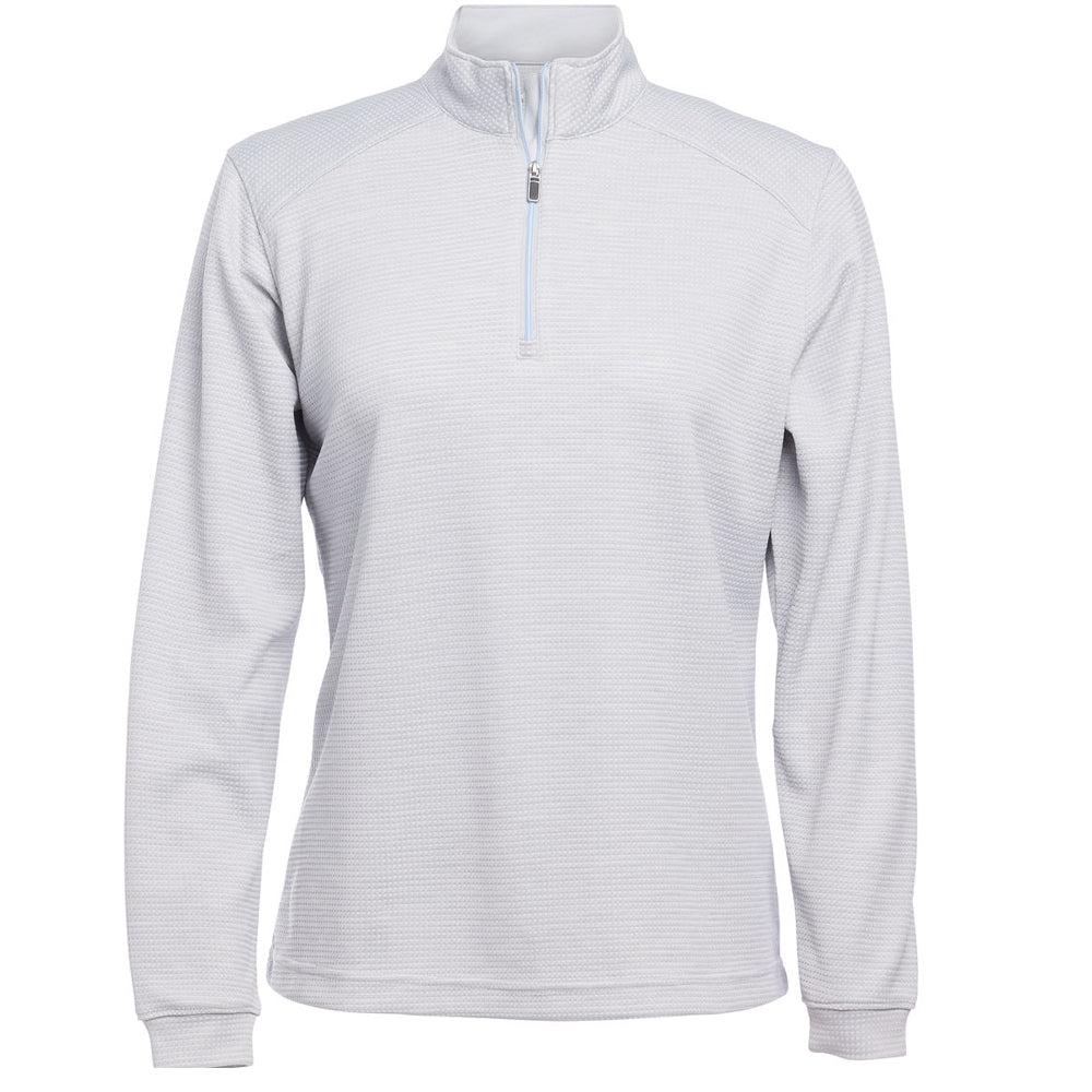 Pebble Beach Women's Waffle Texture 1/4 Zip Pullover Womens Apparel Sweatshirts & Fleece