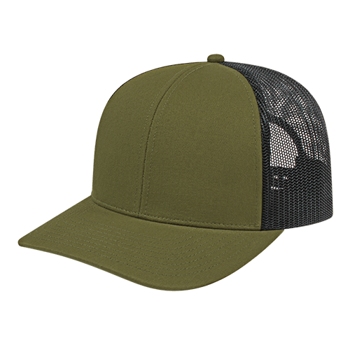 Cap America i3038 Poly / Cotton Trucker Mesh Back Cap Unisex Accessories Hats & Caps