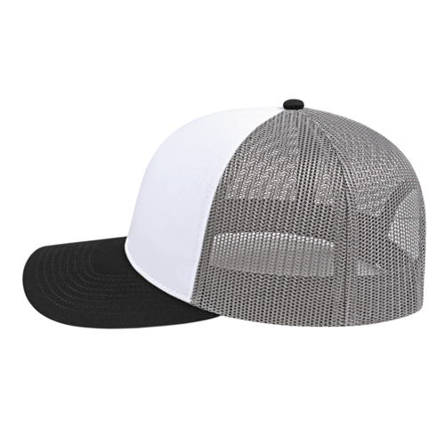 Cap America i3038 Poly / Cotton Trucker Mesh Back Cap Unisex Accessories Hats & Caps